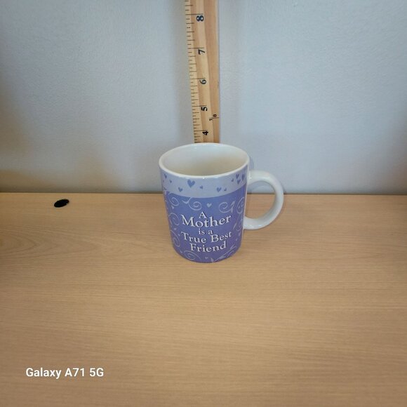 A Mother is a True Best Friend Purple With Hearts Cup Mug Tea Coffee Latte Espre - Picture 7 of 7